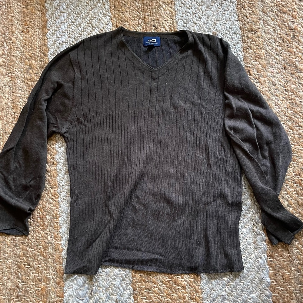 Sweater shirt lightweight chocolate brown